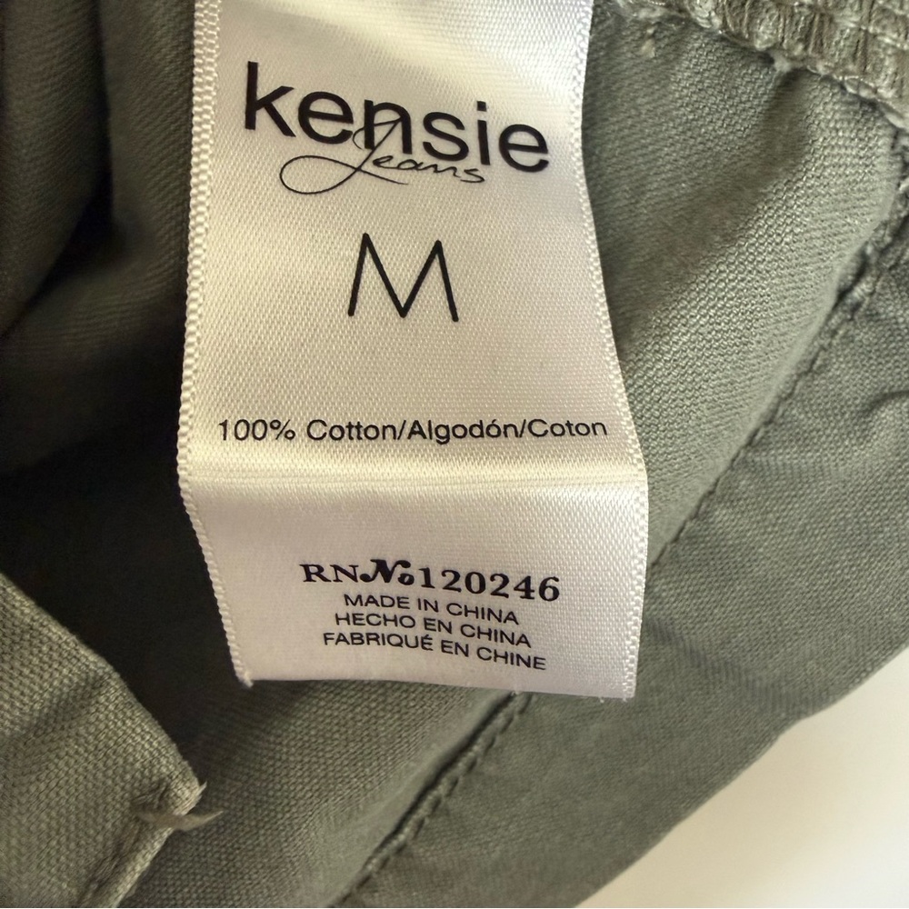 Kensie Military Green Utility 100% Cotton Jacket size M - Picture 5 of 7
